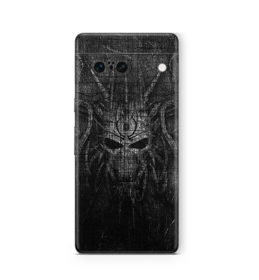 Google Pixel 6a Skin Design Vinyl Premium Aufkleber Schutzfolie Black Demon Aufkleber Skins4u   