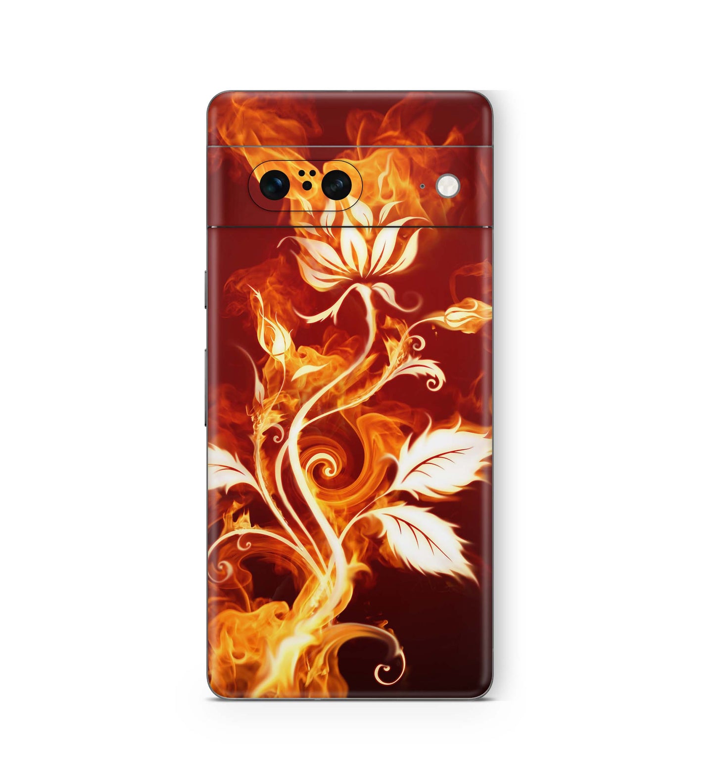 Google Pixel 7 Skin Design Vinyl Premium Aufkleber Schutzfolie Flower of Fire Aufkleber Skins4u   