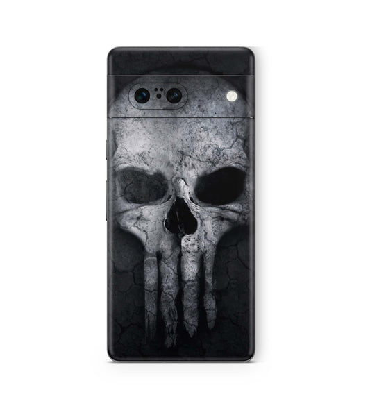 Google Pixel 7 Skin Design Vinyl Premium Aufkleber Schutzfolie Hard Skull Aufkleber Skins4u   