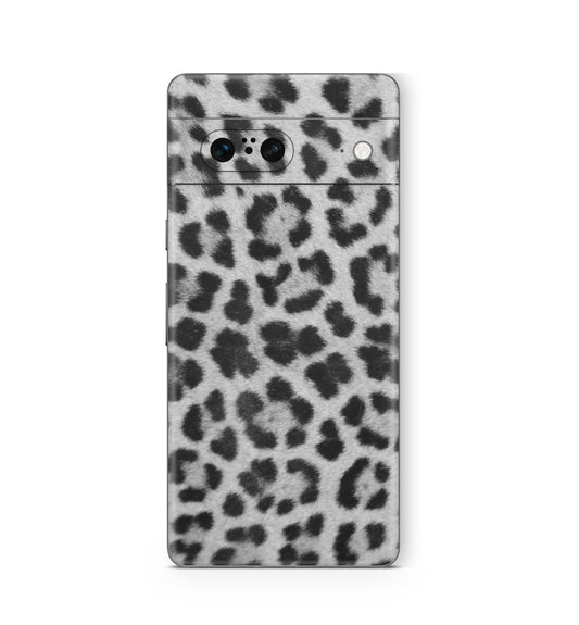 Google Pixel 7a Skin Design Vinyl Premium Aufkleber Schutzfolie leopard grau Aufkleber Skins4u   