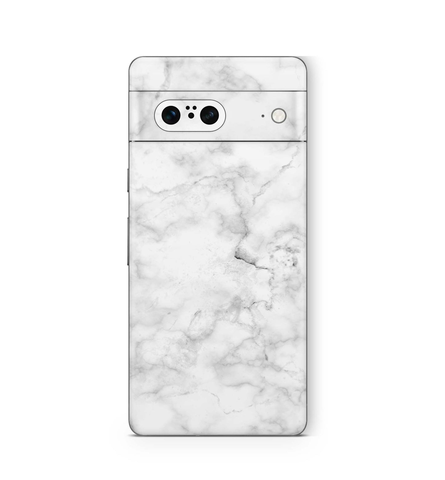 Google Pixel 6 Skin Design Vinyl Premium Aufkleber Schutzfolie Marmor weiss Aufkleber Skins4u   