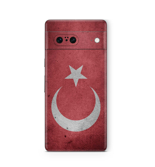 Google Pixel 6a Skin Design Vinyl Premium Aufkleber Schutzfolie Türkei Vintage Aufkleber Skins4u   