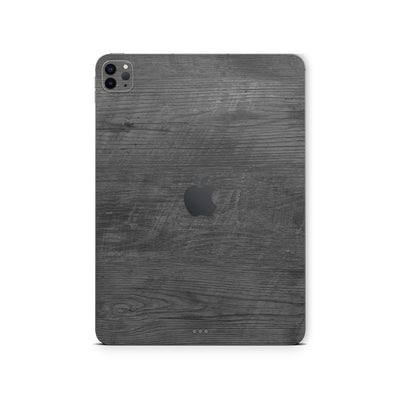 iPad Pro Skin 11" M4 2024 Design Cover Schutzfolie Folie Vinyl FullWrap Skins Aufkleber Skins4u Black-Woodgrain  