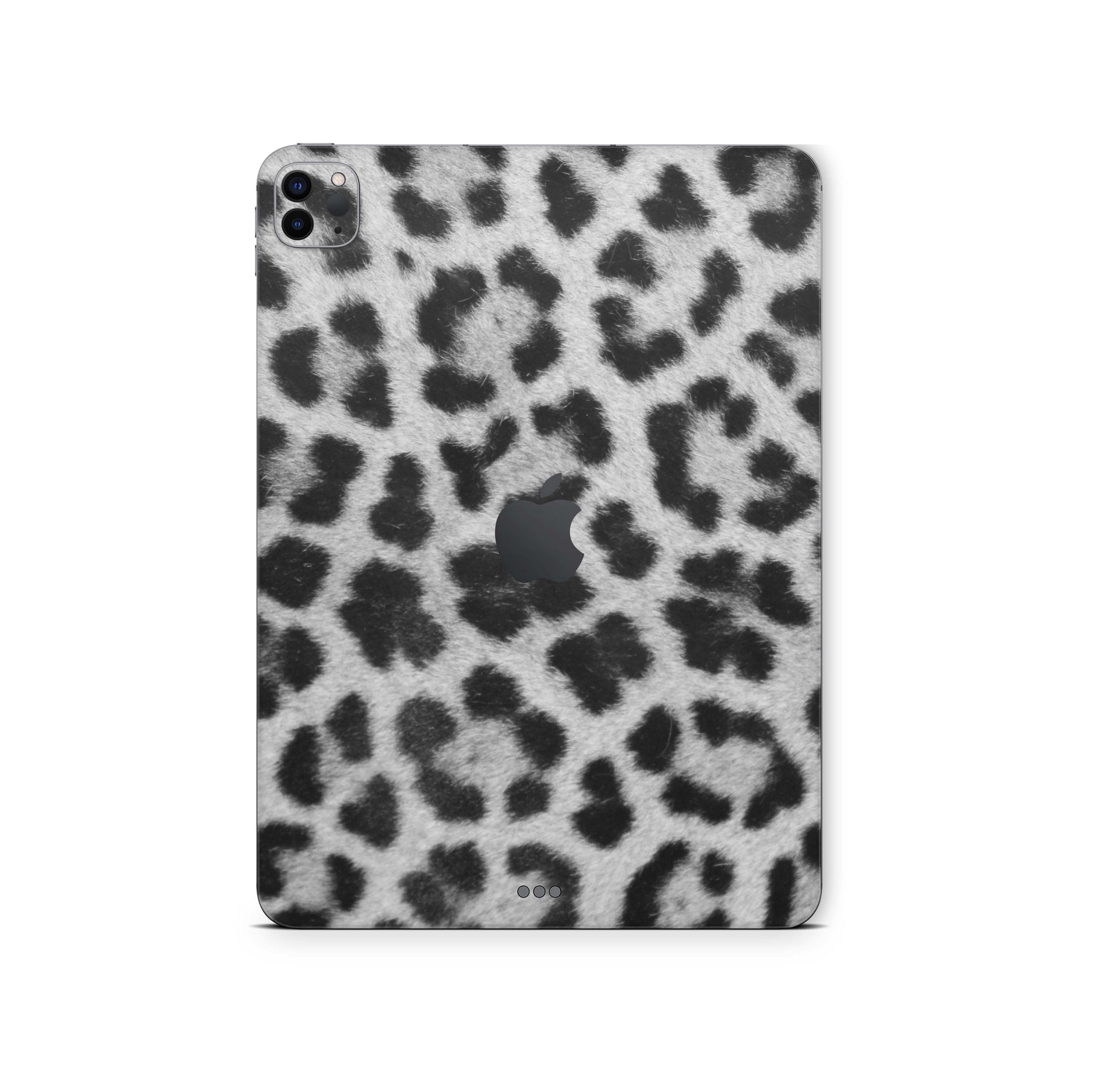 iPad Pro Skin 11" M4 2024 Design Cover Schutzfolie Folie Vinyl FullWrap Skins Aufkleber Skins4u Leopard-grau  