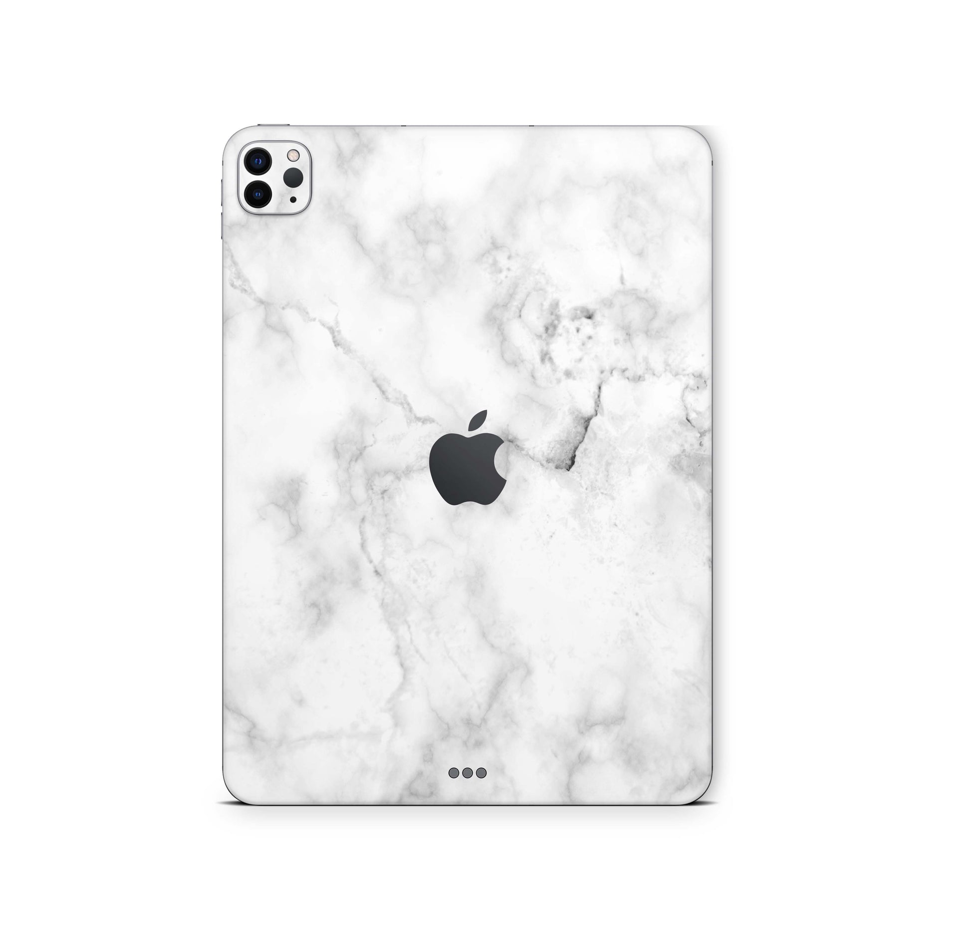 iPad Pro Skin 11" M4 2024 Design Cover Schutzfolie Folie Vinyl FullWrap Skins Aufkleber Skins4u Marmor weiss  