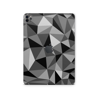 iPad Pro Skin 11" 1.Generation A1980 Design Cover Folie Vinyl Skins & Wraps Aufkleber Skins4u Polygrey  