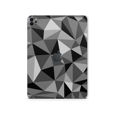 iPad Pro Skin 11" 2.Generation A2228 Design Cover Folie Vinyl Skins & Wraps Aufkleber Skins4u Polygrey  