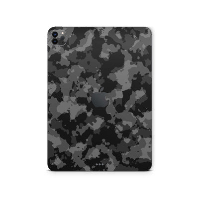 iPad Pro Skin 11" 3.Generation M1 2021 Design Cover Folie Vinyl Skins & Wraps Aufkleber Skins4u Shadow Camo grau  