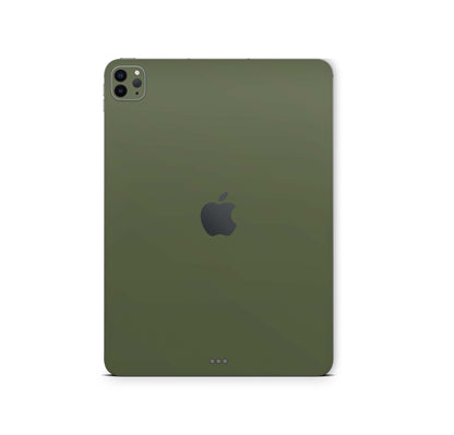 iPad Pro Skin 12,9 1.Generation A1584 Design Cover Folie Vinyl Skins & Wraps Aufkleber Skins4u Solid-state-olive  