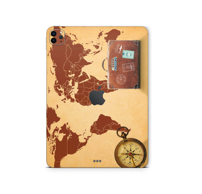 iPad Pro Skin 11" M4 2024 Design Cover Schutzfolie Folie Vinyl FullWrap Skins Aufkleber Skins4u Travel  