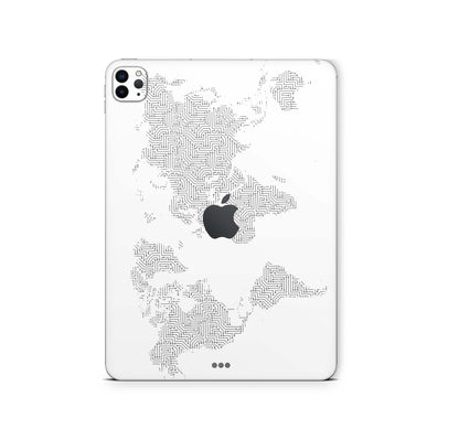 iPad Pro Skin 12,9 3.Generation Design Cover Folie Vinyl Skins & Wraps Aufkleber Skins4u Weltkarte  