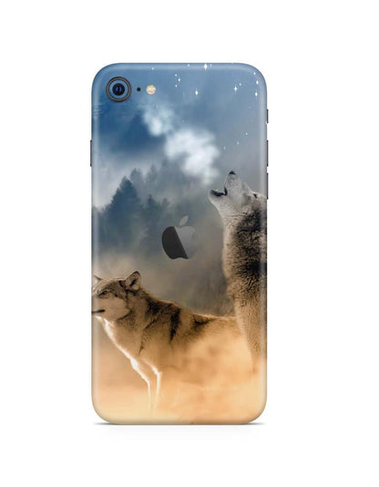 iPhone 8 Skins  smartphone-aufkleber Howling Moon  