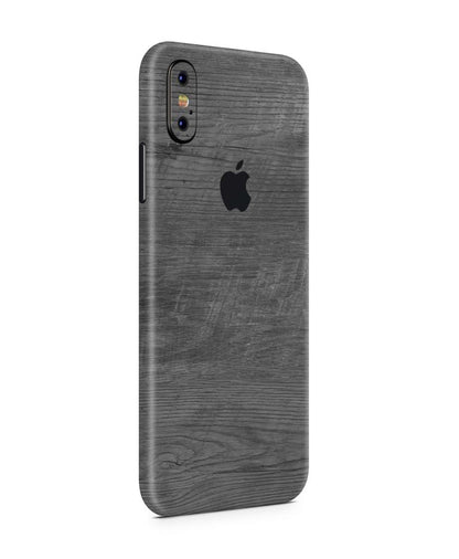 iPhone X Skins  smartphone-aufkleber Black Woodgrain  