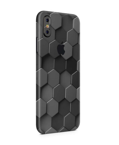 iPhone X Skins  smartphone-aufkleber Honeycomb Grey  