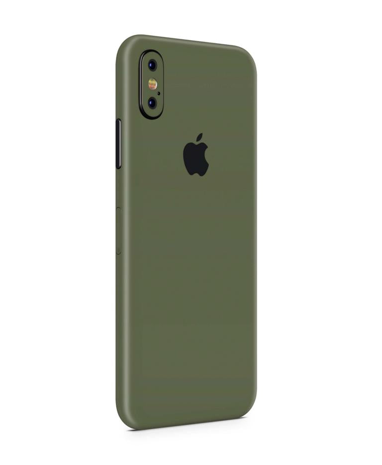 iPhone X Skins  smartphone-aufkleber Solid Olive  