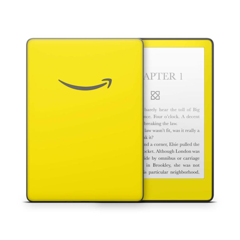 Amazon Kindle mit 6" Display 11.Generation 2022 Schutzfolie Solid state gelb Aufkleber skins4u   
