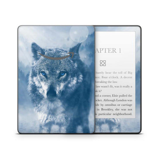 Amazon Kindle Scripe Skins Schutzfolie Aufkleber Folie Wolf blue eyes Aufkleber skins4u