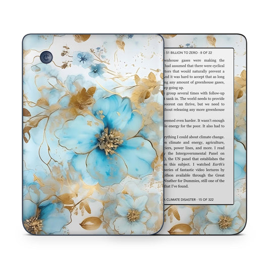 Kobo Nia / Tolino Page 2 Skin Schutzfolie Kratzerschutz Design Vinyl Aufkleber Gold blue Fantasy Aufkleber skins4u   