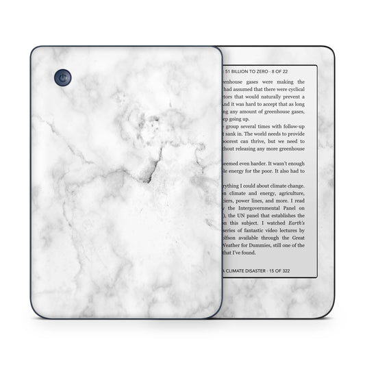 Kobo Nia / Tolino Page 2 Skin Schutzfolie Kratzerschutz Design Vinyl Aufkleber Marmor weiss Aufkleber skins4u   