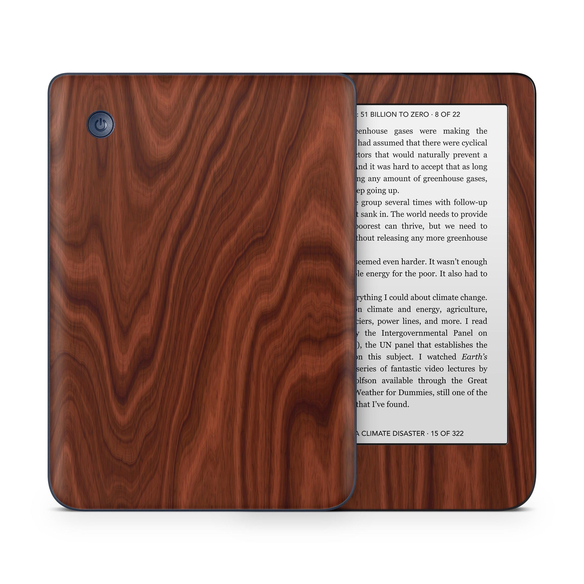 Kobo Clara 2e Skin Schutzfolie Kratzerschutz Design Vinyl Aufkleber Rosewood Aufkleber skins4u   