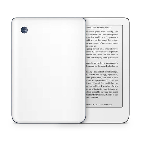 Kobo Clara 2e / Tolino Shine 4 Skin Schutzfolie Kratzerschutz Design Vinyl Aufkleber Solid state weiss Aufkleber skins4u   