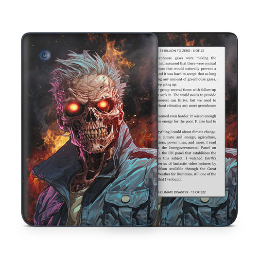 Kobo Clara 2e / Tolino Shine 4 Skin Schutzfolie Kratzerschutz Design Vinyl Aufkleber Zombie Fire Aufkleber skins4u   