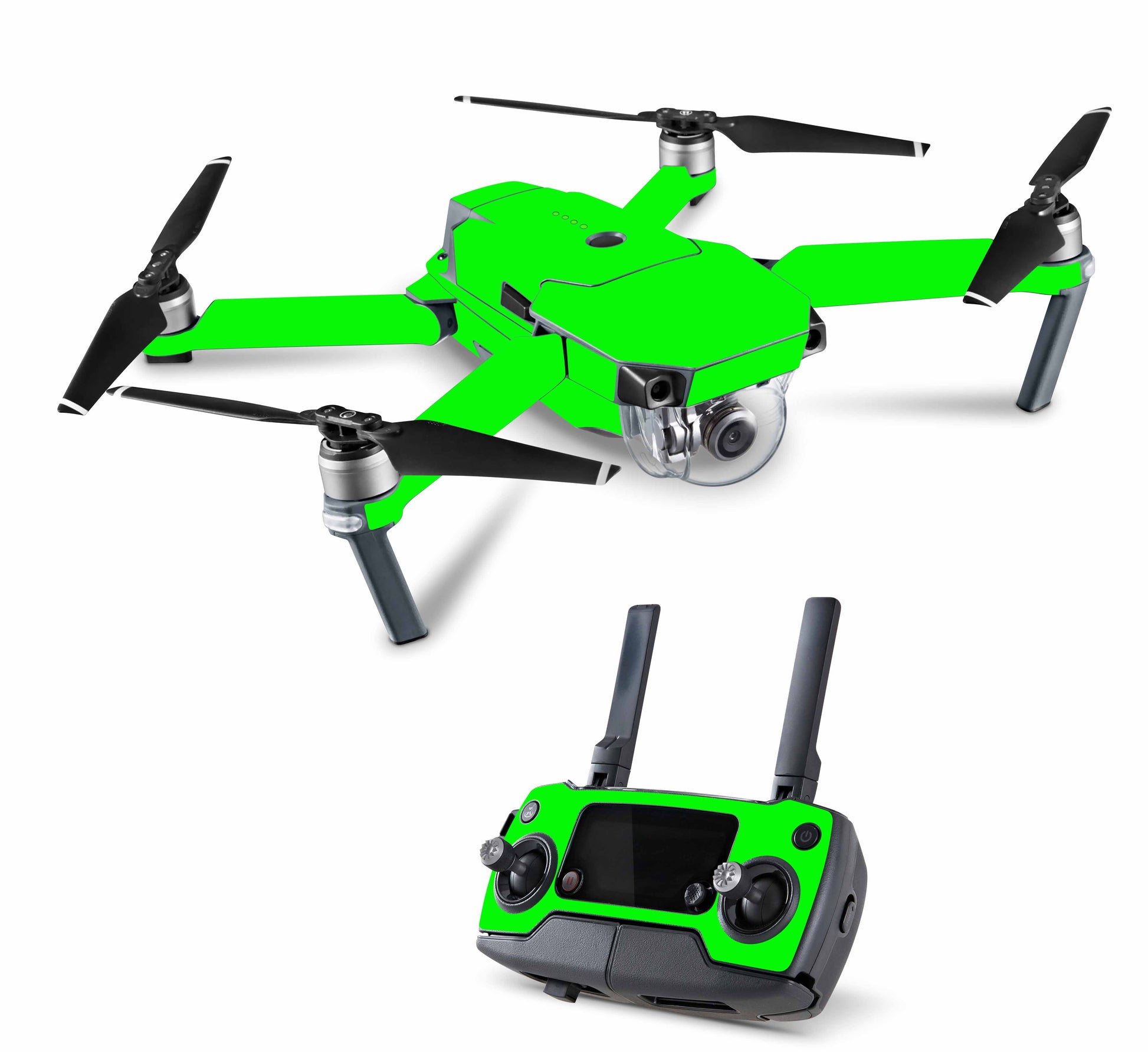 DJI Drohnen Aufkleber neon Farben Mavic Pro / Mini / Air / Phantom / Enterprise / Zoom Elektronik-Sticker & -Aufkleber Skins4u DJI Mavic Pro neon grün 