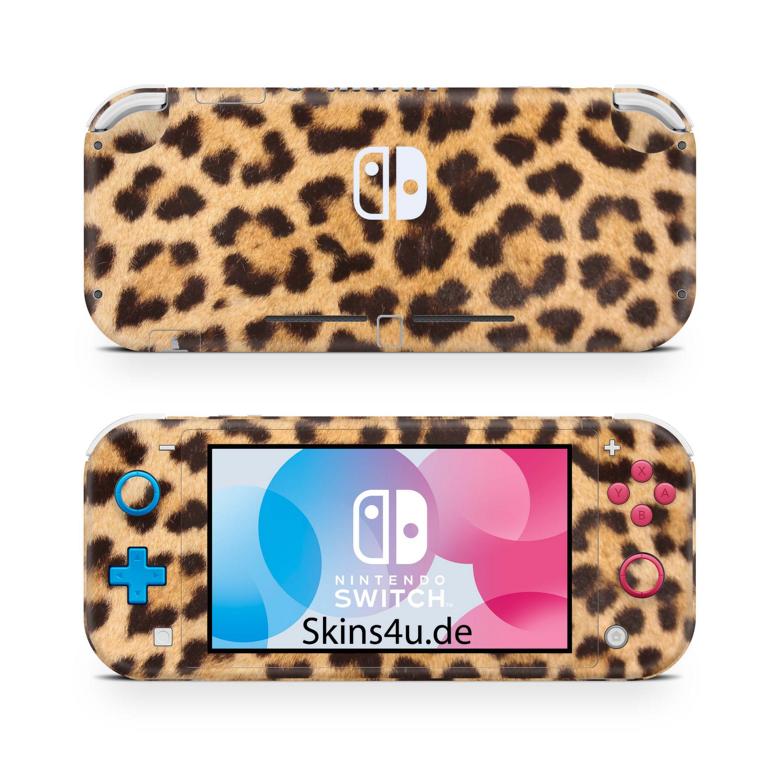 Nintendo Switch Lite Skins Aufkleber Skin Cover Sticker Design Vinyl Schutz Folie Aufkleber Skins4u Leopardenfell  