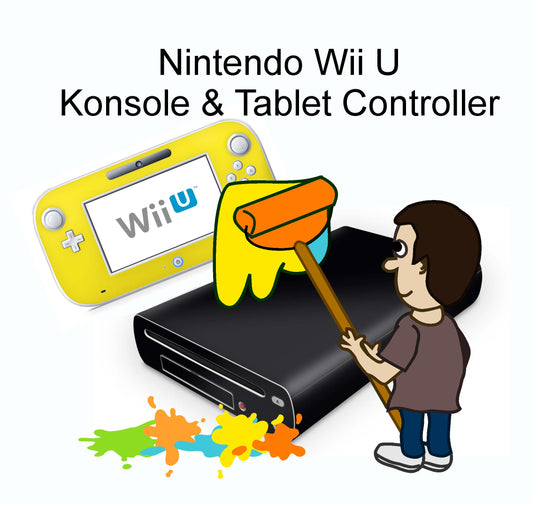 Nintendo Wii U Konsolen Skin individuell gestalten inklusive Tablet Controller Aufkleber Skins4u   