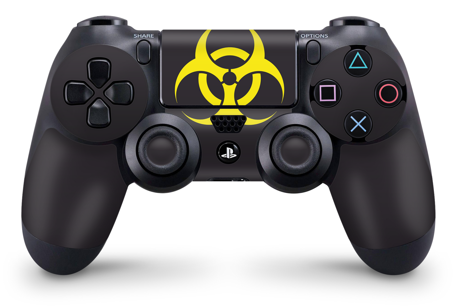 PS4 Playstation 4 Controller Skins - Vinyl Skin Aufkleber für Gaming Controller Biohazzard Black Aufkleber Skins4u   