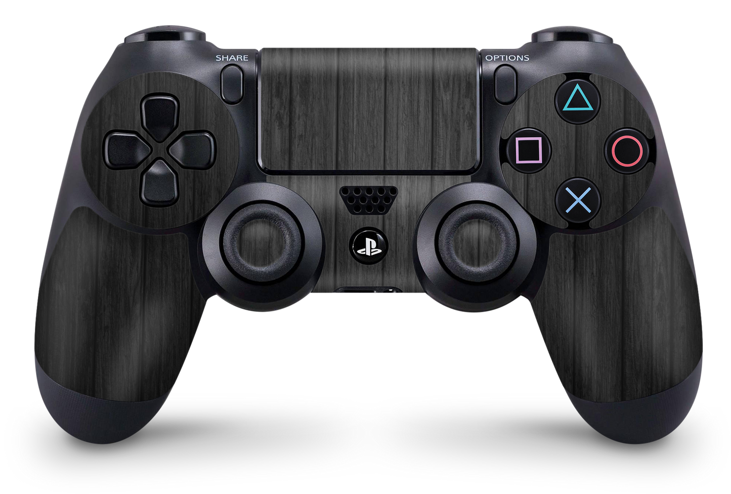 PS4 Playstation 4 Controller Skins - Vinyl Skin Aufkleber für Gaming Controller Dark Wood Aufkleber Skins4u   