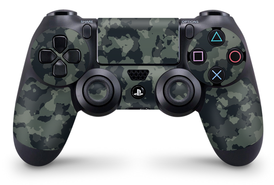 PS4 Playstation 4 Controller Skins - Vinyl Skin Aufkleber für Gaming Controller Dark green camo Aufkleber Skins4u   