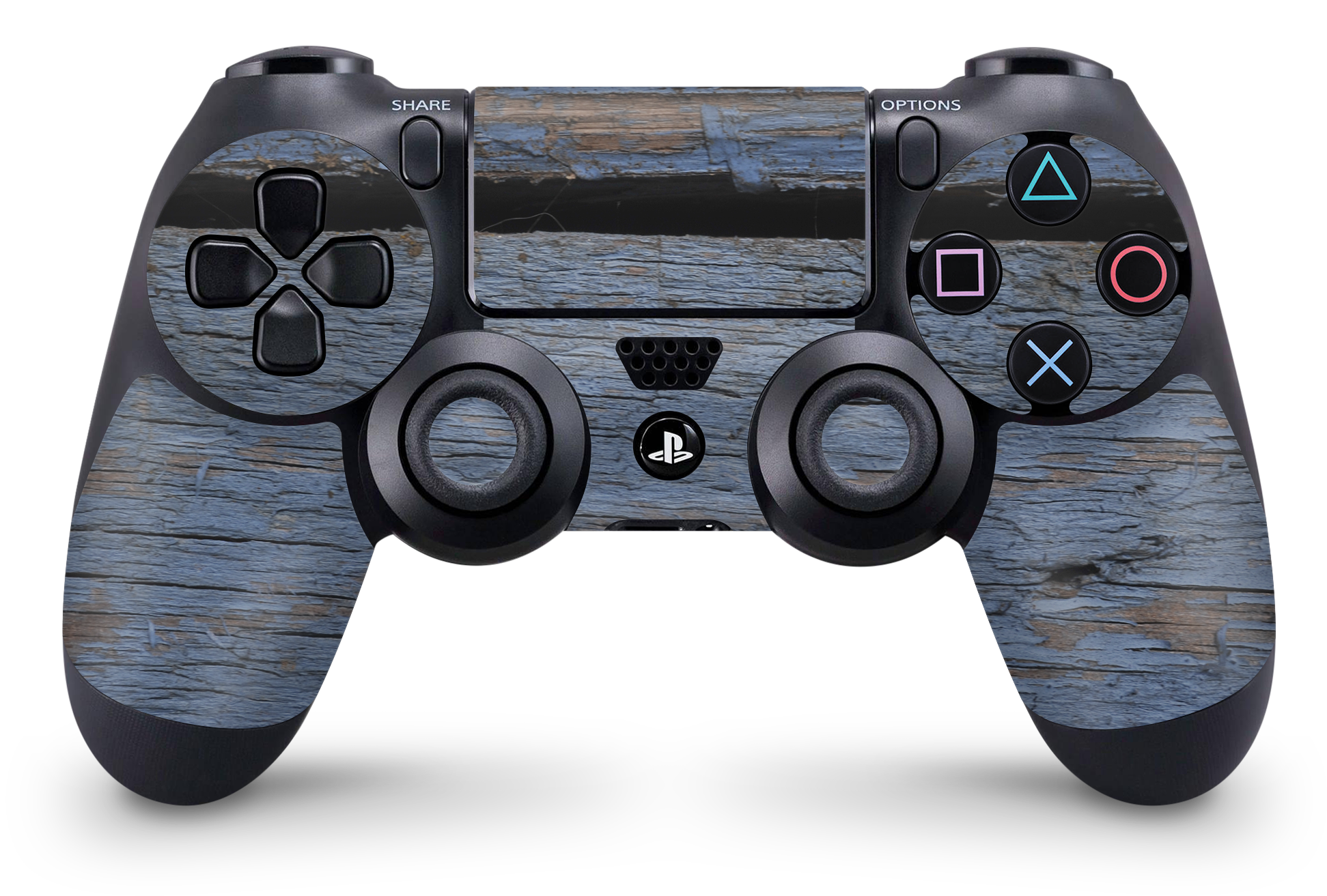 PS4 Playstation 4 Controller Skins - Vinyl Skin Aufkleber für Gaming Controller Grunge Wood 9 Aufkleber Skins4u   