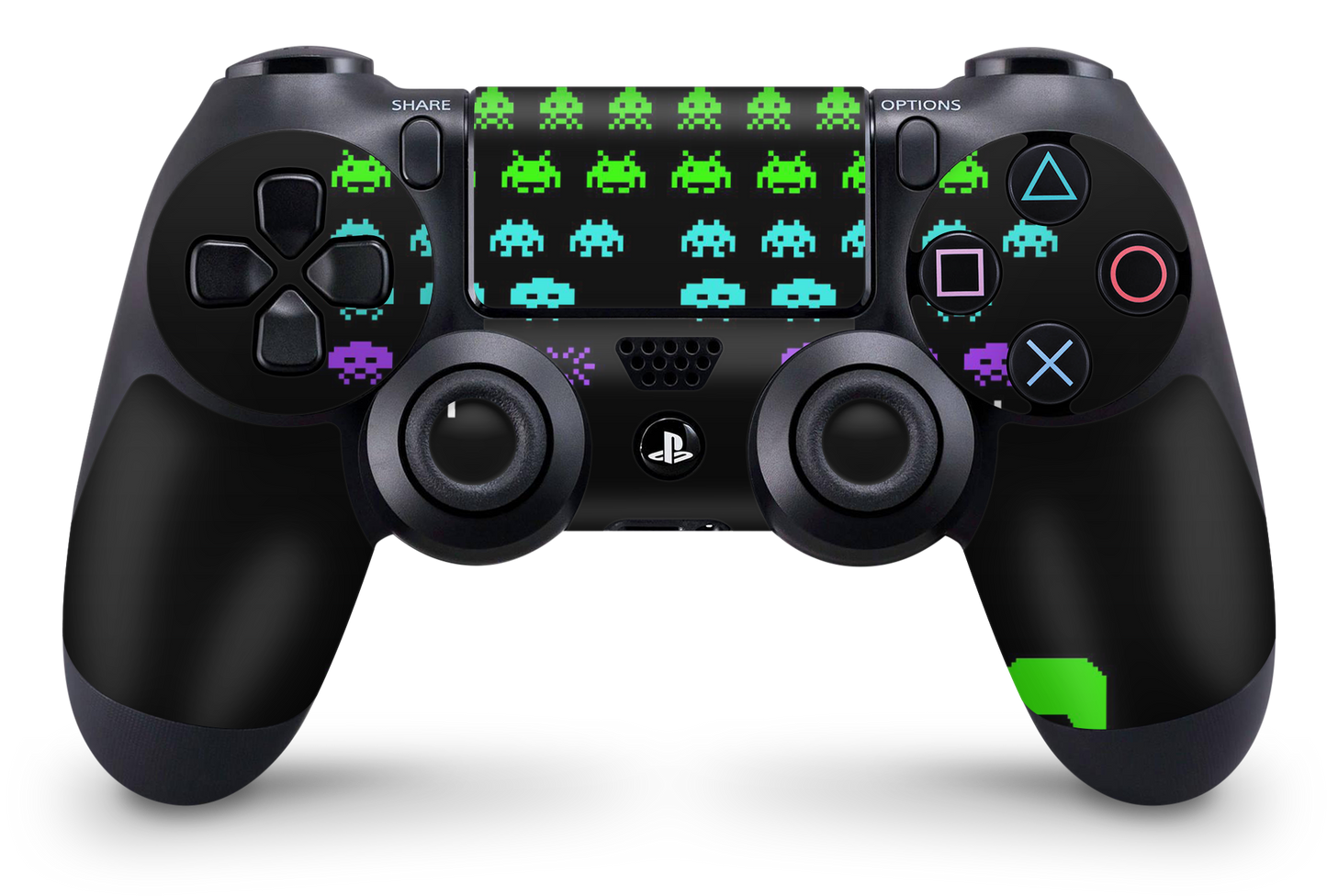 PS4 Playstation 4 Controller Skins - Vinyl Skin Aufkleber für Gaming Controller Invaders Aufkleber Skins4u   