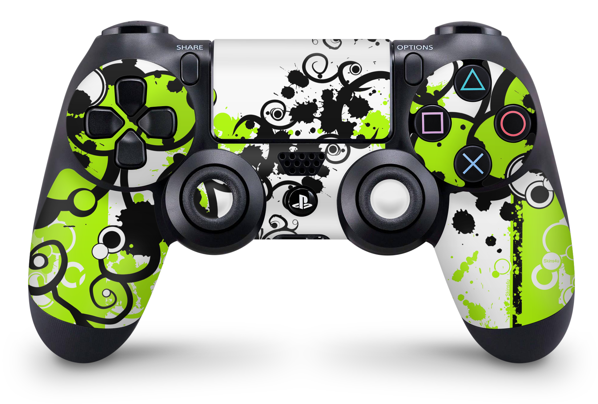 PS4 Playstation 4 Controller Skins - Vinyl Skin Aufkleber für Gaming Controller Simple Green Aufkleber Skins4u   