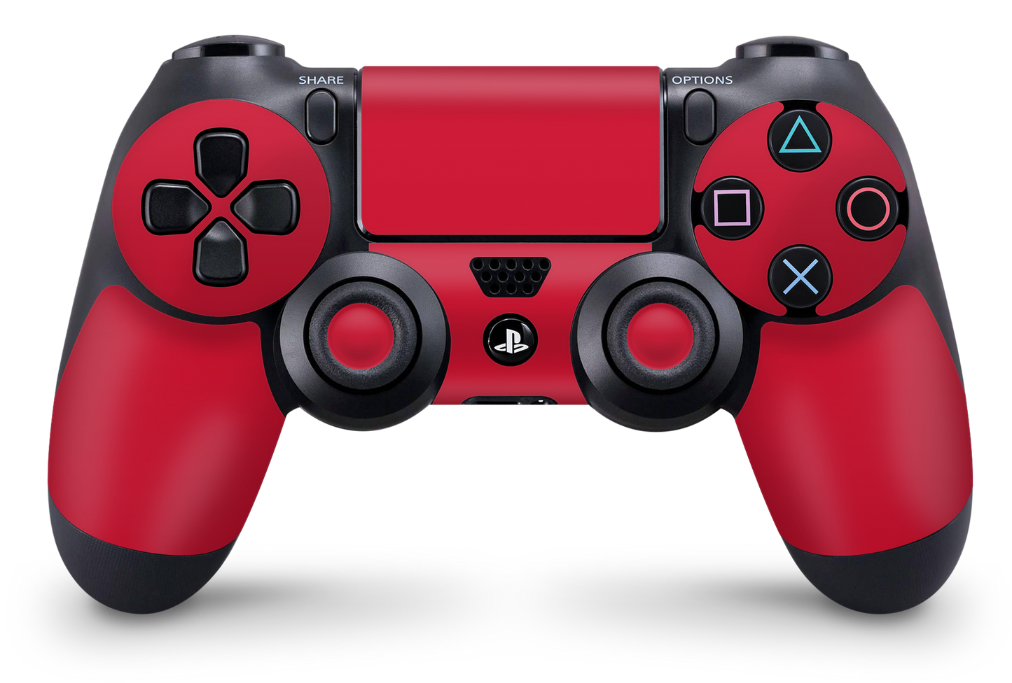 PS4 Playstation 4 Controller Skins - Vinyl Skin Aufkleber für Gaming Controller Solid State red Aufkleber Skins4u   