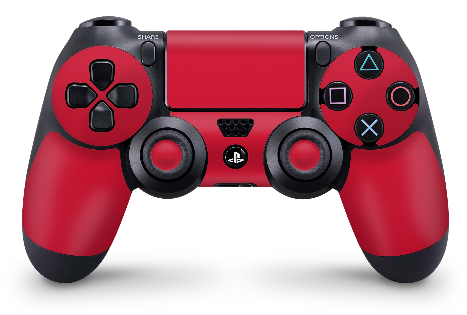 PS4 Playstation 4 Controller Skins - Vinyl Skin Aufkleber für Gaming Controller Solid State red Aufkleber Skins4u   