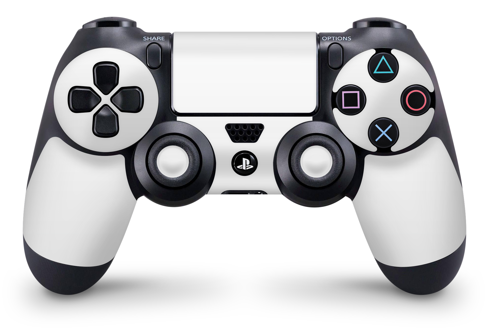PS4 Playstation 4 Controller Skins - Vinyl Skin Aufkleber für Gaming Controller Solid State white Aufkleber Skins4u   