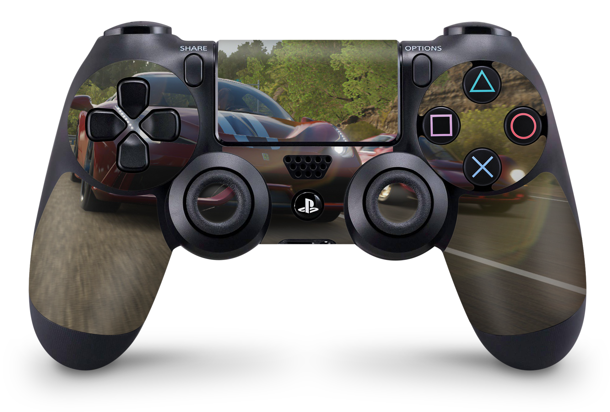PS4 Playstation 4 Controller Skins - Vinyl Skin Aufkleber für Gaming Controller The Race Aufkleber Skins4u   