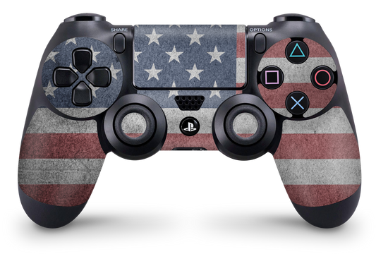 PS4 Playstation 4 Controller Skins - Vinyl Skin Aufkleber für Gaming Controller USA Patriotic Aufkleber Skins4u   