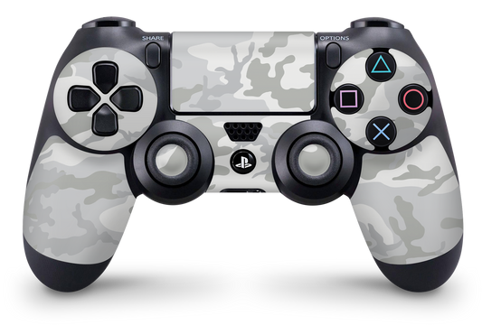 PS4 Playstation 4 Controller Skins - Vinyl Skin Aufkleber für Gaming Controller White Camo Aufkleber Skins4u   