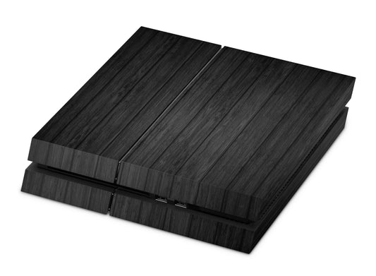 Playstation 4 Skin & Wrap Design Aufkleber Folie für PS4 Konsole 1.Generation dark wood Aufkleber skins4u   