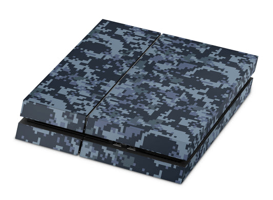 Playstation 4 Skin & Wrap Design Aufkleber Folie für PS4 Konsole 1.Generation digital navy camo Aufkleber skins4u   