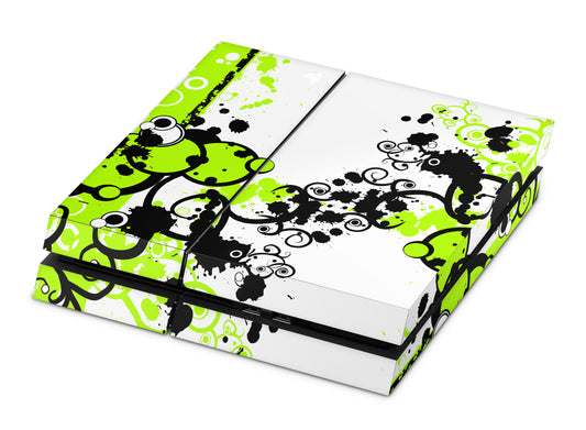 Playstation 4 Skin & Wrap Design Aufkleber Folie für PS4 Konsole 1.Generation simply green Aufkleber skins4u   