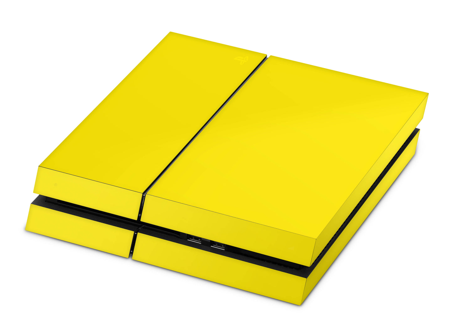 Playstation 4 Skin & Wrap Design Aufkleber Folie für PS4 Konsole 1.Generation solid state yellow Aufkleber skins4u   
