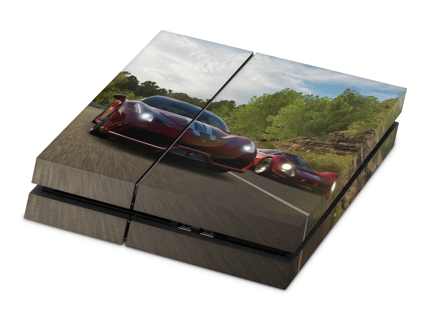 Playstation 4 Skin & Wrap Design Aufkleber Folie für PS4 Konsole 1.Generation the race Aufkleber skins4u   