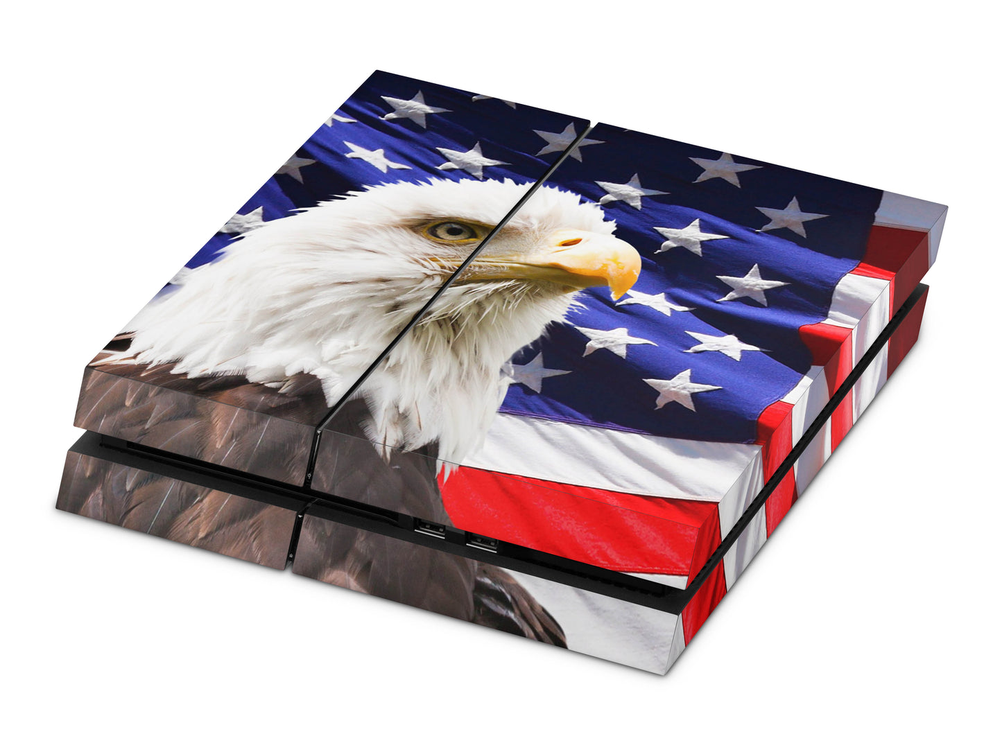 Playstation 4 Skin & Wrap Design Aufkleber Folie für PS4 Konsole 1.Generation usa eagle Aufkleber skins4u   