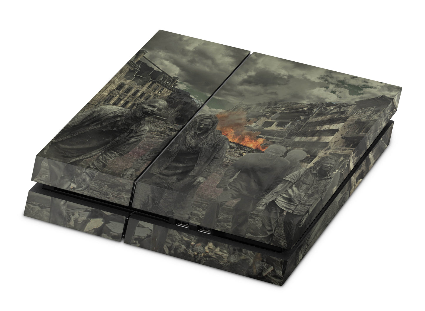 Playstation 4 Skin & Wrap Design Aufkleber Folie für PS4 Konsole 1.Generation zombie attack Aufkleber skins4u   