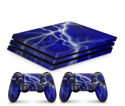 Playstation 4 Pro Skin - hochwertiger Vinyl Konsolen Aufkleber PS4 Pro Skins Apocalypse blue Aufkleber skins4u   