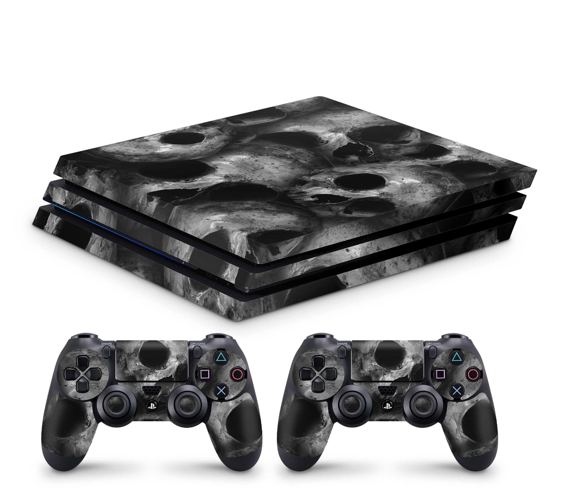 Playstation 4 Pro Skin - hochwertiger Vinyl Konsolen Aufkleber PS4 Pro Skins Skulls Aufkleber skins4u   